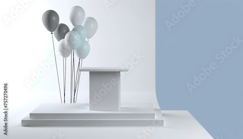 3d render of a podium, generative ai