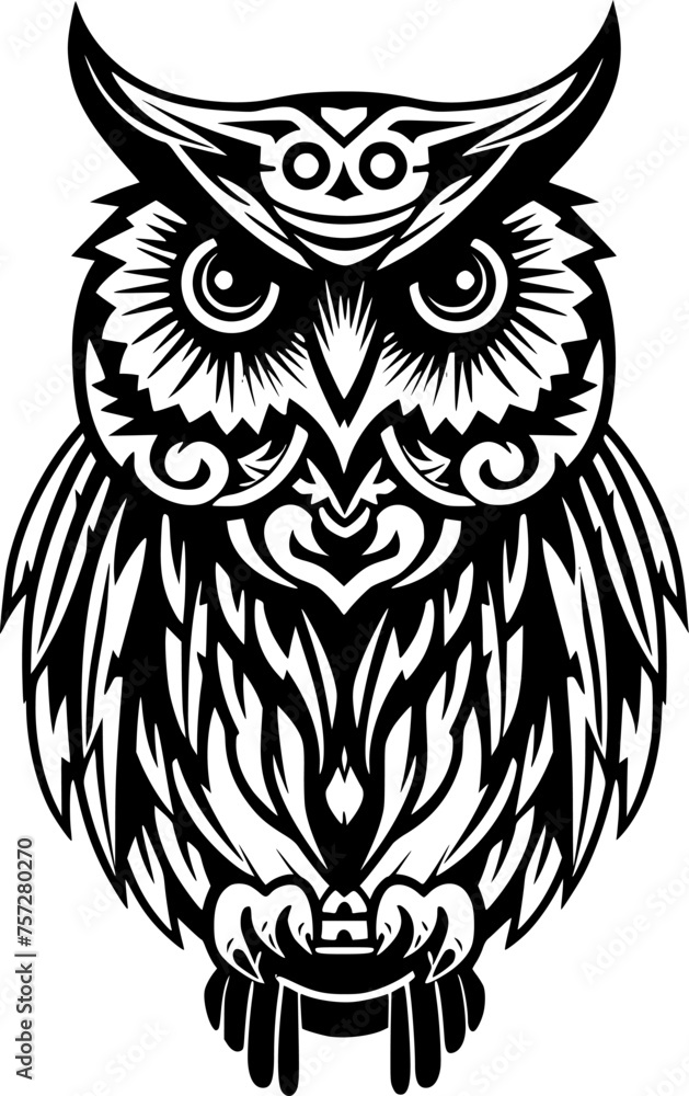 Owl | Minimalist and Simple Silhouette - Vector illustration Owl | Minimalist and Simple Silhouette - Vector illustration