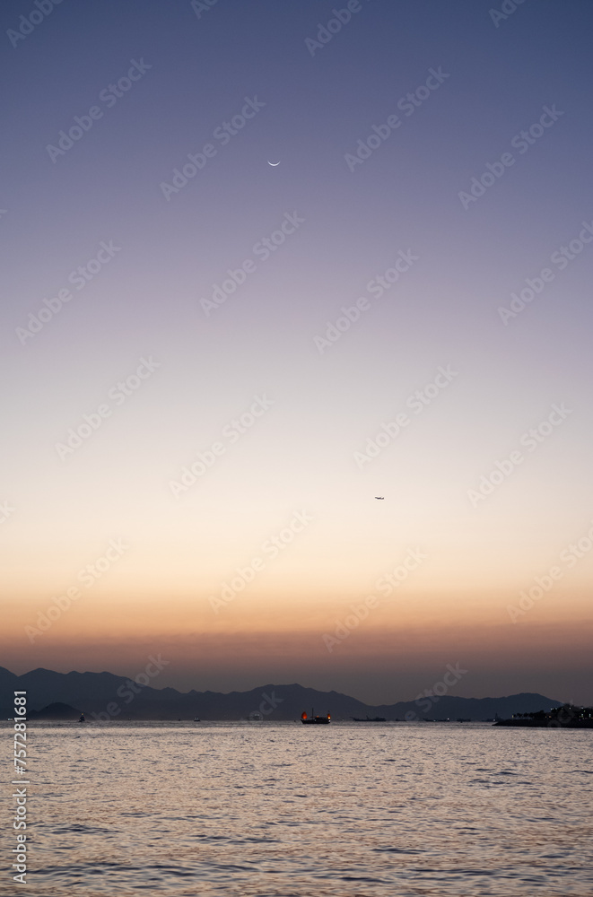 Fototapeta premium sunset in the sea