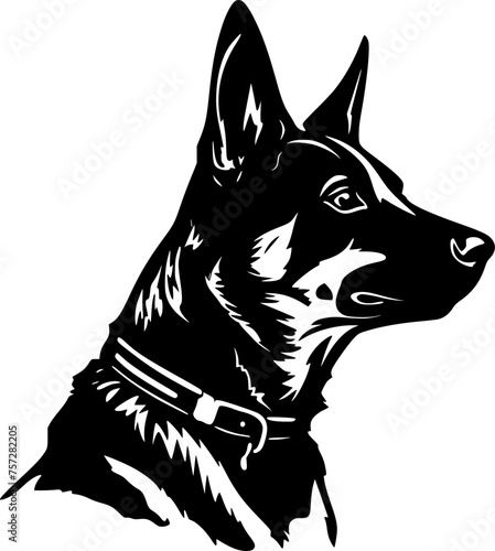 Australian Kelpie - High Quality Vector Logo - Vector illustration ideal for T-shirt graphic