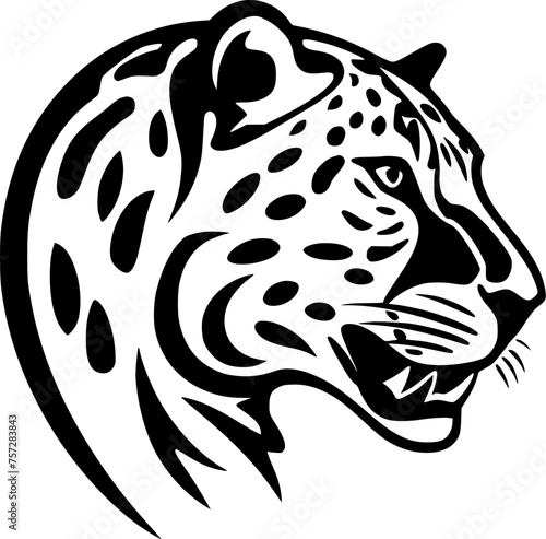 Cheetah - Minimalist and Flat Logo - Vector illustration