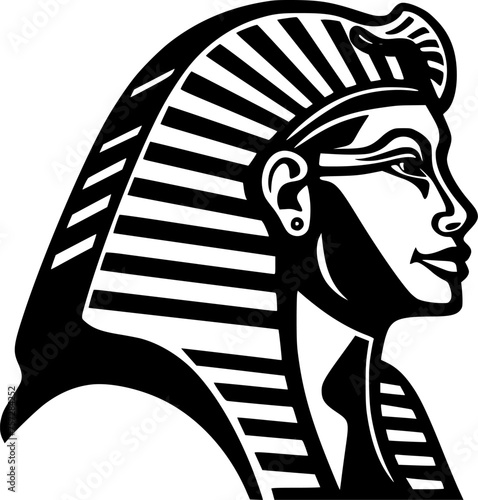 Sphinx | Black and White Vector illustration