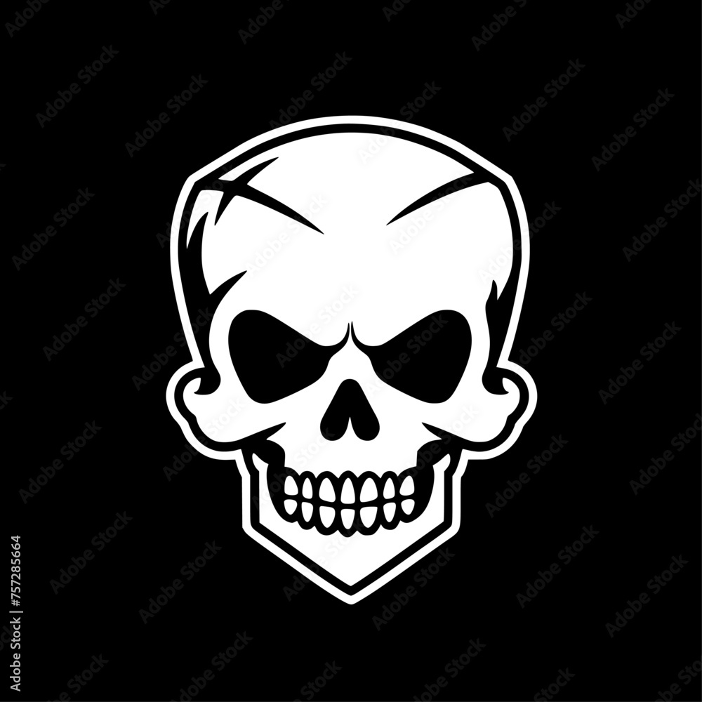 Fototapeta premium Skull - Minimalist and Flat Logo - Vector illustration
