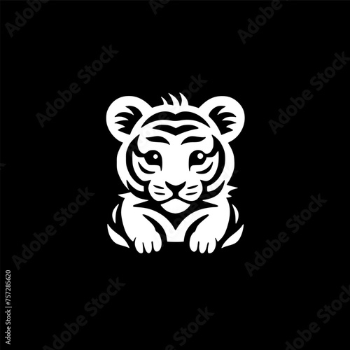 Tiger Baby - High Quality Vector Logo - Vector illustration ideal for T-shirt graphic