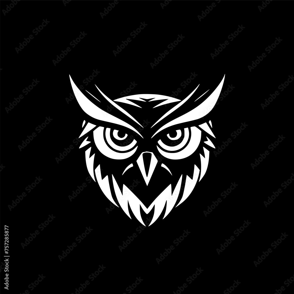 Owl | Minimalist and Simple Silhouette - Vector illustration