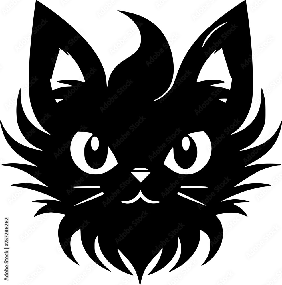 Cat - Minimalist and Flat Logo - Vector illustration Cat - Minimalist and Flat Logo - Vector illustration