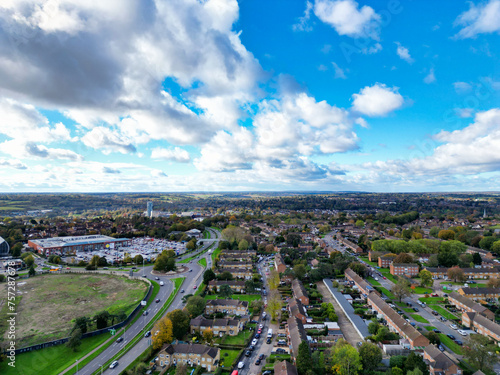 Sky and Clouds over Central Hemel Hempstead City of England Great Britain  © Nasim