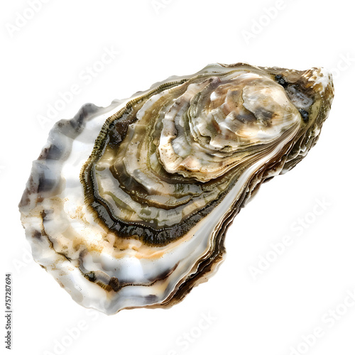 Oyster shell isolated on transparent background