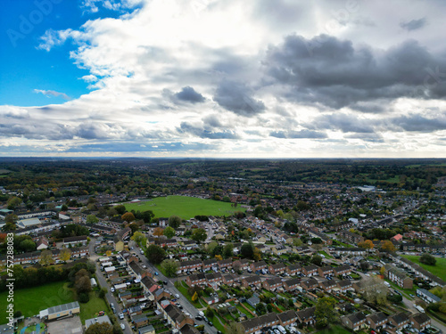 Sky and Clouds over Central Hemel Hempstead City of England Great Britain  photo