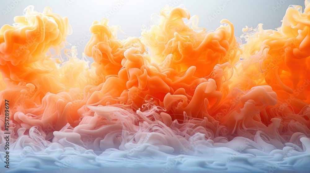 Abstract Orange Smoke Natural White, Background HD, Illustrations Abstract Orange Smoke Natural White, Background HD, Illustrations