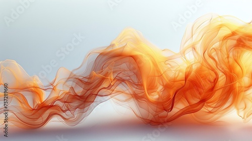 Abstract Orange Smoke Natural White, Background HD, Illustrations