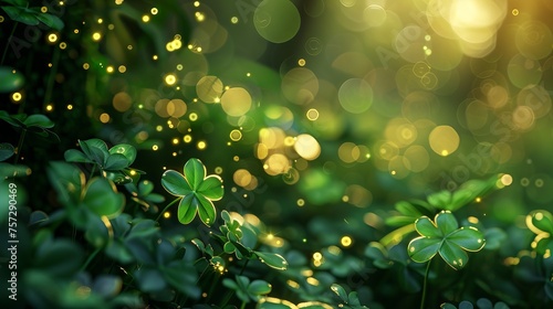 Saint Patrick's day abstract background