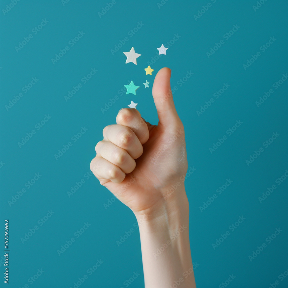 Hand on thumb up. Good review. Hand on thumb up. Good review.