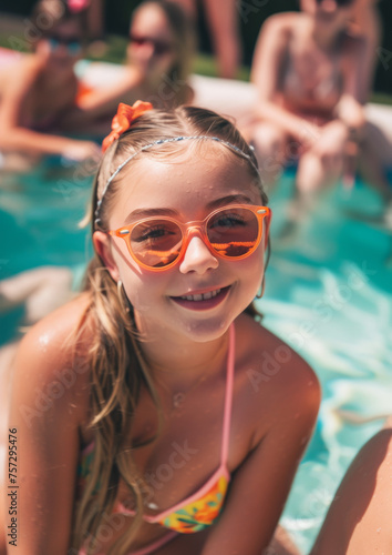 Poolside Laughter: Joyous Teen Girl Party  © Creative Valley