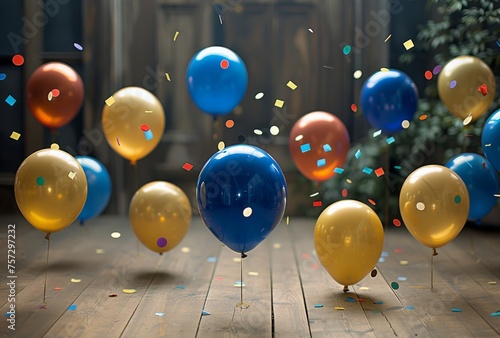 Bunch of Balloons on Table