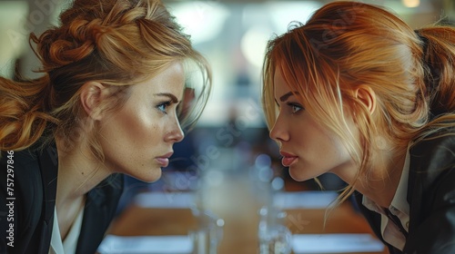 Two Women Sitting at a Table