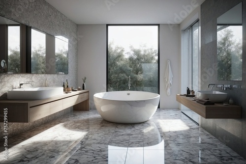 Marble Luxury in the Bathroom  Cleanliness and Elegance with Mosaic Accents