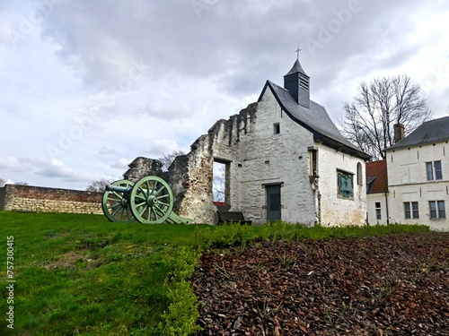 Waterloo, March 2024 - Visit to the Hougoumont farm, emblematic site of the battle between the French led by Napoleon BONAPARTE and the allied troops led by the Duke of Wellington. photo