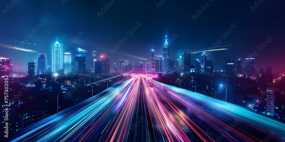night traffic in hong