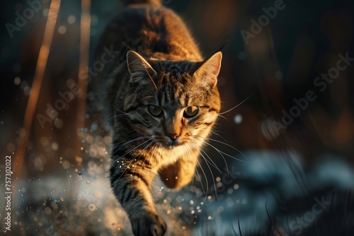 cat on the hunt