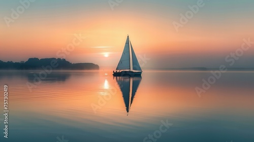 sailboat in the sunset