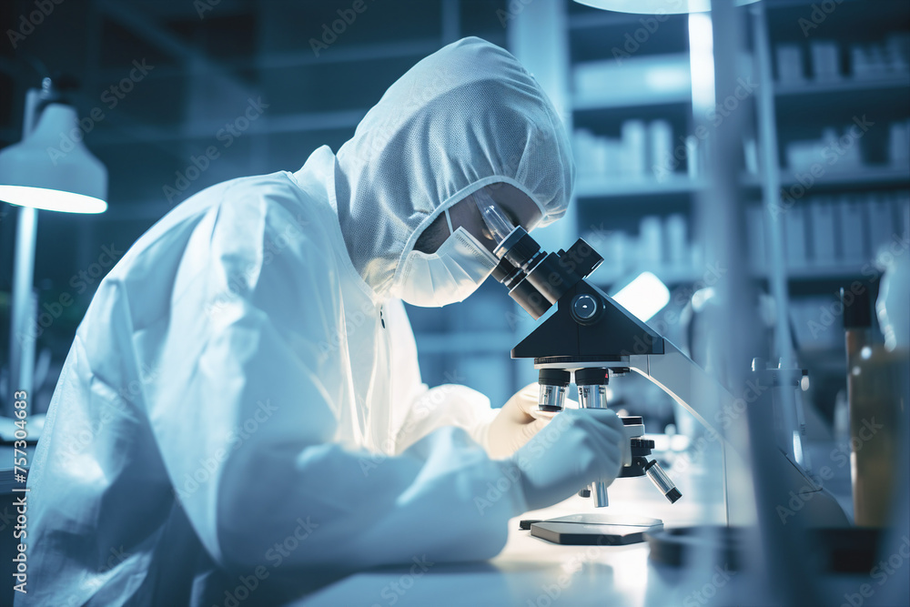 Generated with AI image of laboratory settings with scientists conducting drug research Generated with AI image of laboratory settings with scientists conducting drug research