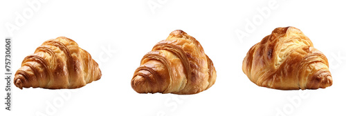 Wallpaper Mural Set of croissant bread isolated on transparent background Torontodigital.ca