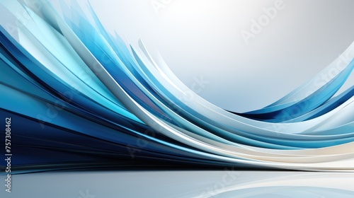 Blue Abstract Background With Lines