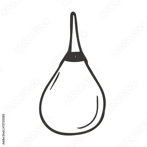 Doodle enema icon, douches, medical equipment, simple medical icon