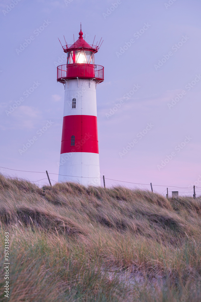 Leuchtturm List-Ost, Ellenbogen, Sylt, Schleswig-Holstein, Deutschland Leuchtturm List-Ost, Ellenbogen, Sylt, Schleswig-Holstein, Deutschland