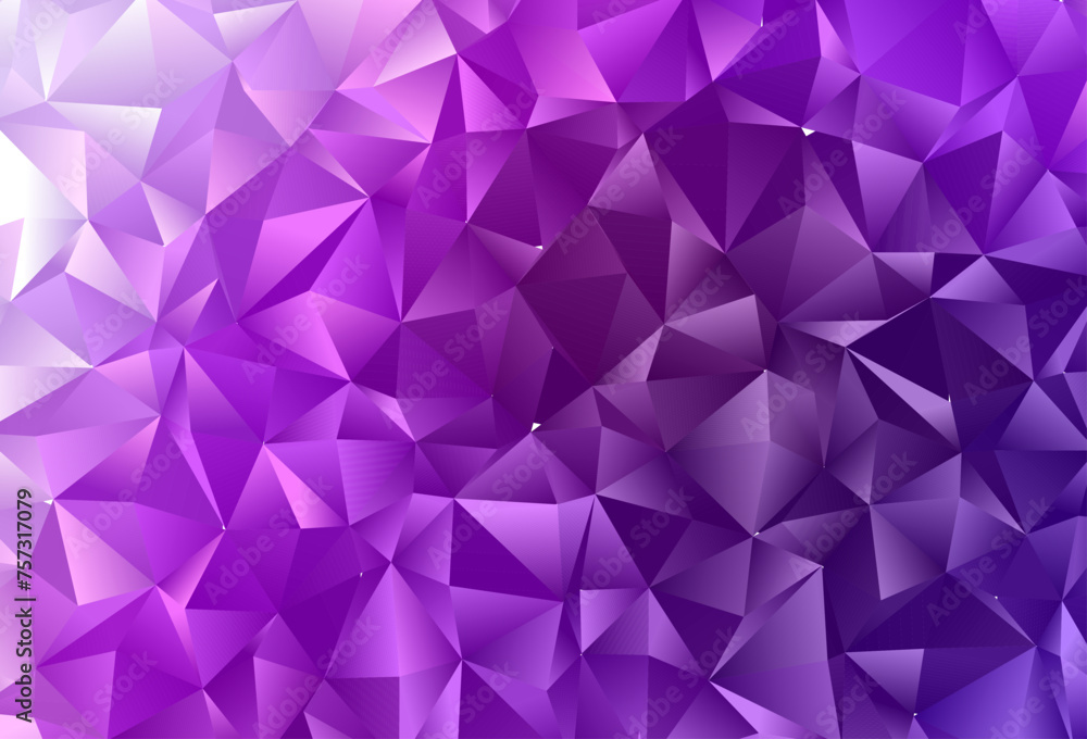 Dark Purple vector polygon abstract backdrop. Dark Purple vector polygon abstract backdrop.