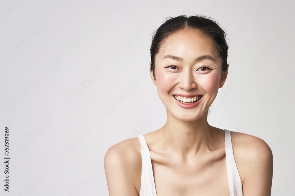 Woman using skincare cosmetics beauty products Woman using skincare cosmetics beauty products