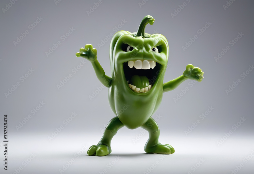 Cosmic Cuisine: A Bell Pepper Gets Groovy as It Transforms into an Alien - Generative AI Cosmic Cuisine: A Bell Pepper Gets Groovy as It Transforms into an Alien - Generative AI