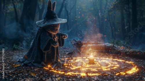 A fantasy scene of an anima...