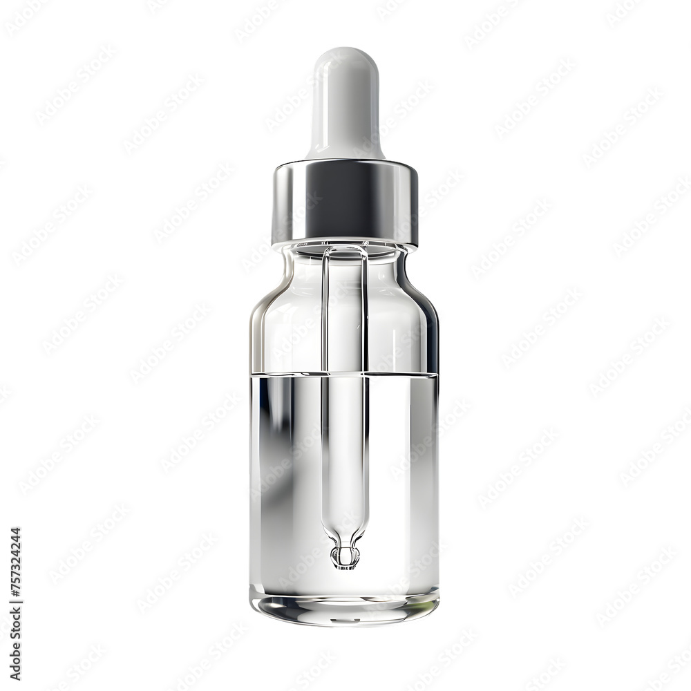 Glass dropper bottle mock up isolated on transparent background Glass dropper bottle mock up isolated on transparent background