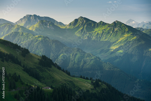 Blick vom Kitzbüheler Horn in die Kitzbüheler Alpen, Kitzbühel, Tirol, Österreich