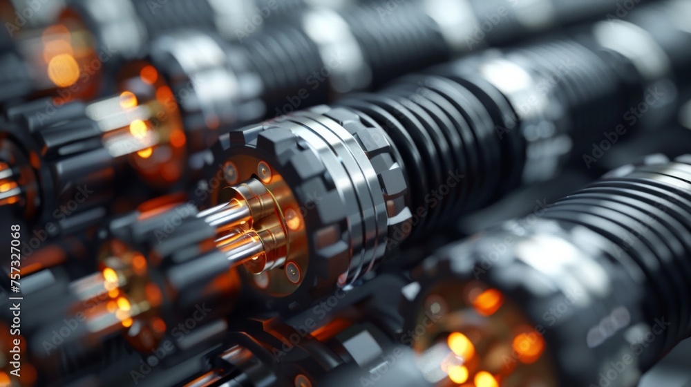Futuristic fiber optical network cable Futuristic fiber optical network cable