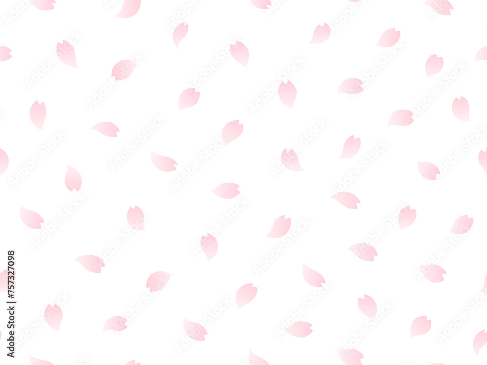 桜の花びらのパターン背景