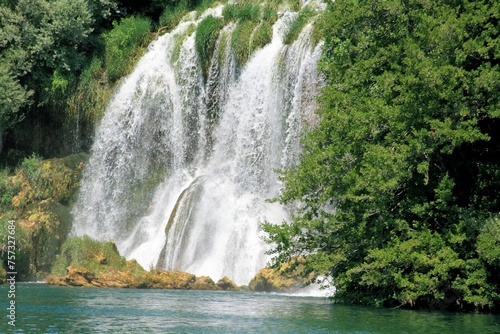 the roski waterfaal  national park Krka  Croatia