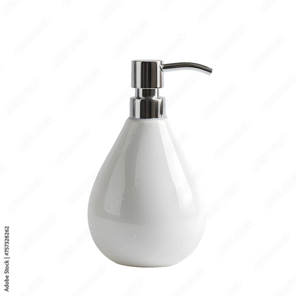 Obraz premium Soap dispenser mock up isolated on transparent background