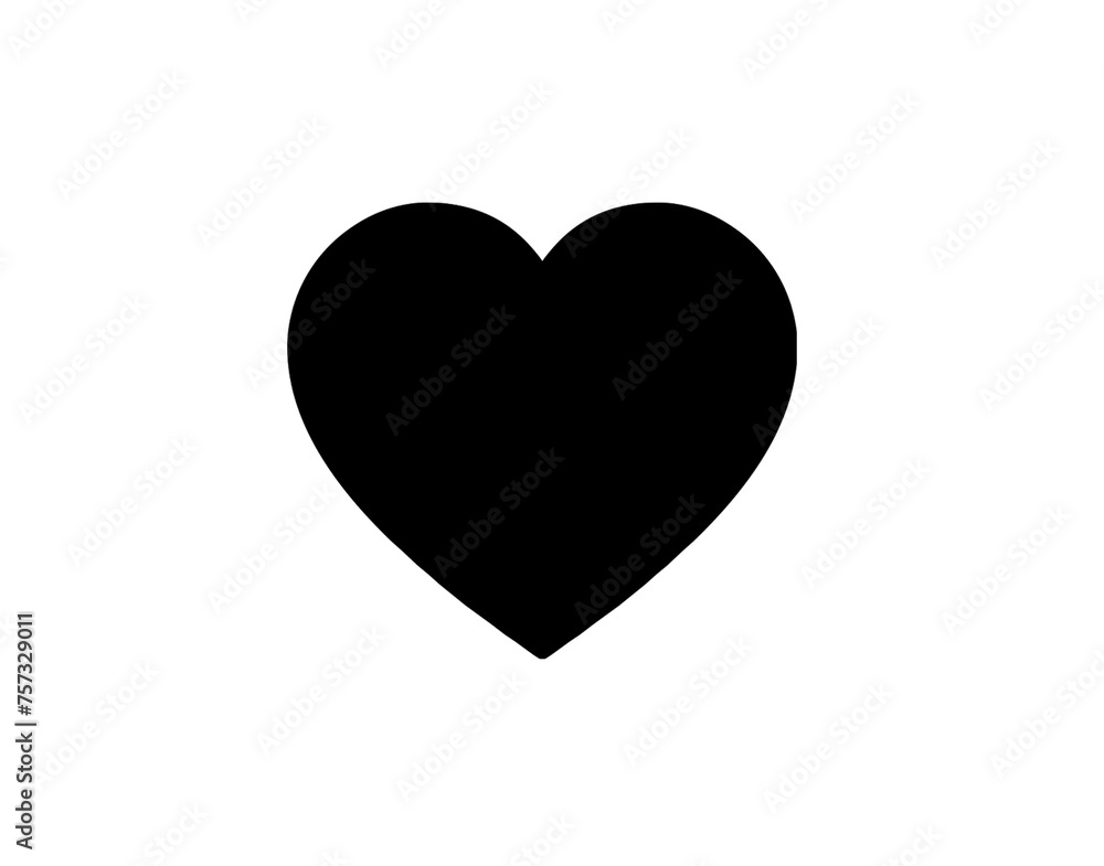heart isolated on white symbol illustration heart isolated on white symbol illustration
