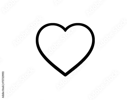heart isolated on white symbol illustration