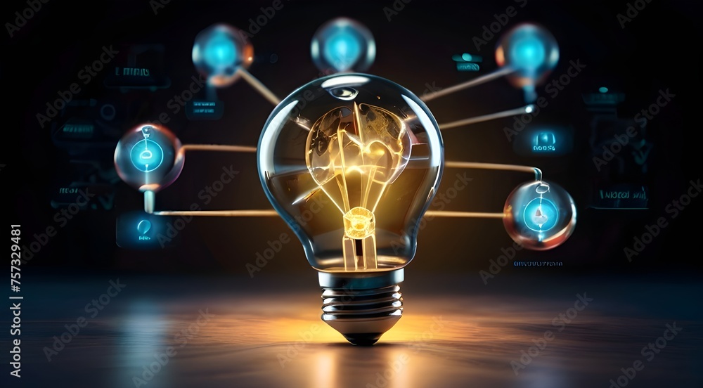 bulb with concept bulb with concept
