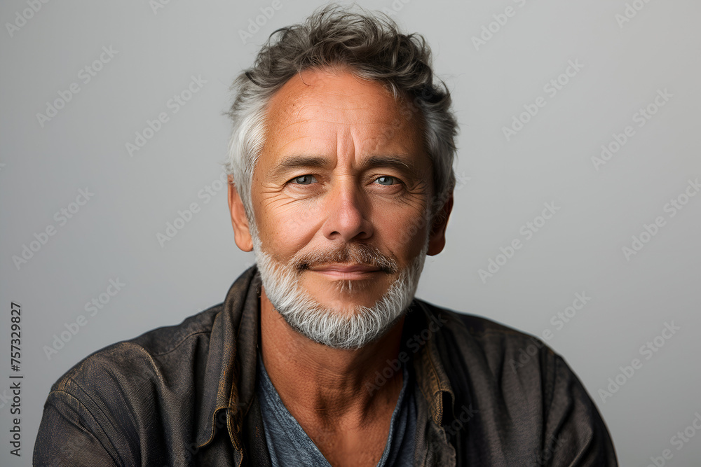 Portrait of attractive 50-year-old man Portrait of attractive 50-year-old man