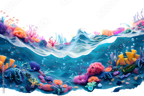 Underwater Wonderland isolated on transparent background © Oksana
