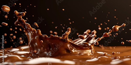 Splash chocolate liquid, coffee, caramel, milk, background, wallpaper.