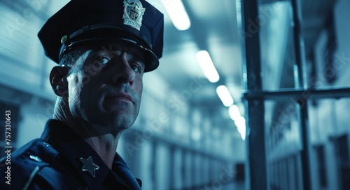 Correctional officer who patrols the premises to ensure order and security