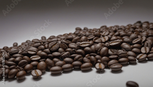 coffee beans line background 3d brown colour