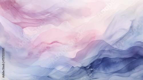 Soft pink and blue watercolor strokes with a hint of lavender