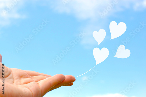 Canvas Print ハートを送る